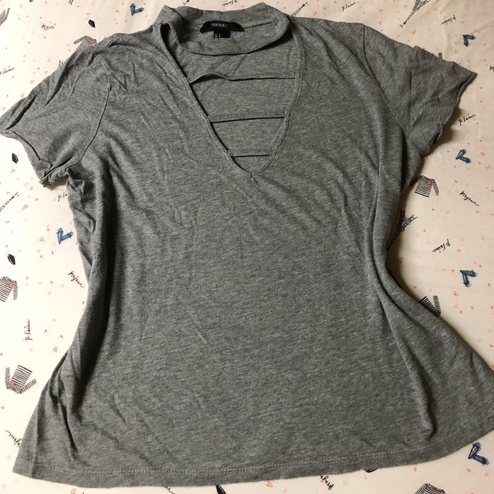 Straight Bar Lace Short Sleeves Top